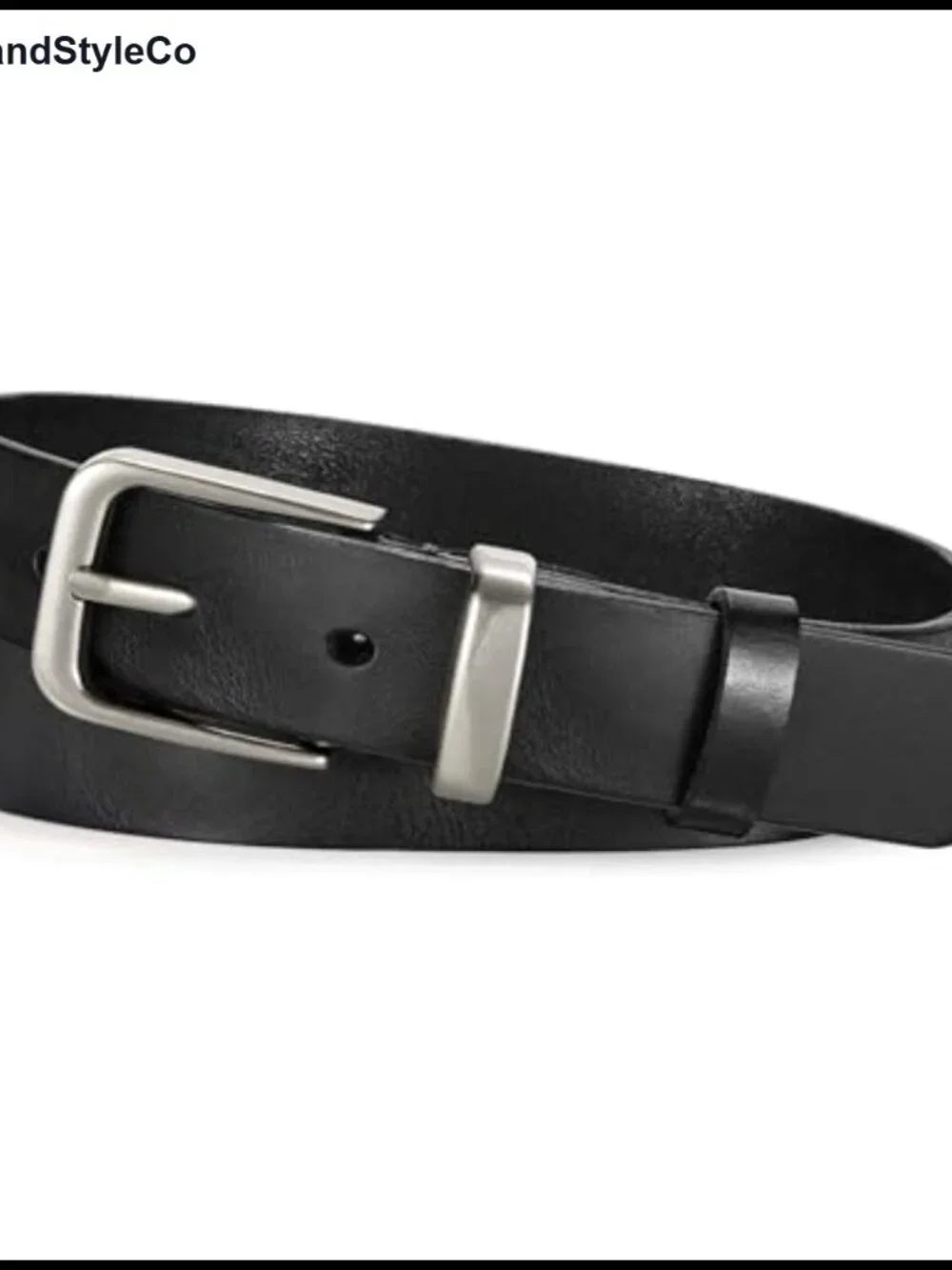 Genuine Leather Belt with Vintage Metal Buckle for Women - Full Grain Cowhide
